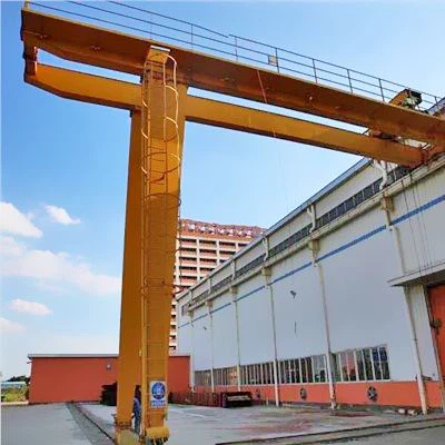 4 Ton Double Girder Semi Eot Gantry Crane Gyda Double Trolley Hook
